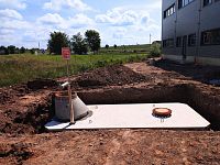 Betonová požární nádrž, Plzeň, db betonové jímky